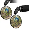 Accessoires 1 / 2pcs Bike Rear View Mirmor Réglable Wide angle Cycling Goidon arrière View Miroir Convexe Miroir de vélo accessoires MTB