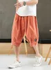 Herrenhosen plus Sommer Harem Hosen Herren Kurzjogger Chinesische Kälberlänge Casual Bag Hosen Herren Capris Hosen 8xll2404