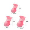 Dog Apparel 4Pcs Pet Shoes Rain Rubber Non-slip Cat Nail Covers Boot Ankle Boots Accessories