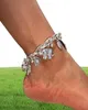 Vintage Gold Silver Anklets for Women Elephant Pendant Charms Box Chain Beach Summer Foot Ankel Armband Hela smycken79570208564084