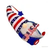 Party Decoration QX2E Striped Memorials Day Decorations Patriotics Gnomes 4th Of Julys Independences Veterans Labor