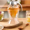 Dinnerware Syrup Dispenser Mason Jar Honey Elegant Diamond-shaped Glass With Stainless Steel Cover For Kitchen