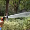 Garden Spray Lawn Sprinkler Car Wash Gun Justerbar bevattning Munstycke Högtryck Effekt Automatisk vattningssats 1Set 240418