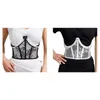 Belts Sweet Dangle Pearl Chain Lace Corset Waist For Woman Tight High Slimming Body Shaping Girdle Belt