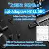 Adapter KB9P 24bit Bluetooth 5.2 Audio -zender Aux+USB Aptadaptive/LL/HD Multipoint draadloze adapter voor tv -laptop PC -schakelaar PS4/5