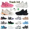 Lüks marka tasarımcısı erkek kadınlar gündelik ayakkabılar 3 3.0 paris vintage eski deri siyah beyaz bej pembe Tess.S. Tracks Runner Trainers Spor Sakinleri