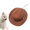Rôle de vêtements pour chiens jeu Cowboy Hat Western Cap Party Costume Costume Accessoires pour chiens pour animaux de compagnie