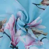 SHAWLS ZOER NIEUW Gedrukte Hijab Floral Chiffon Hijab Sjawl Dun lichtgewicht sjaals vrouwen strandhanddoek Zon bescherming wraps D240426