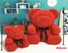 Kunstbloemen Rose Bear Multicolor Plastic Foam Rose Flower Teddy Bear Valentijnsdag Geschenk Verjaardagsfeestje Spring Decoration75057799