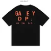 Gellery Dept Shirt Sleeves Designer Men Top Tshirts Round Crew Neck Fashion Fashion Hip Luxury Tops Tees Letters Luxury Brand camise