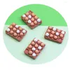 Decorative Flowers 50/20pcs Mini Simulation Eggs With Tray Cooking Egg Model Miniature Dollhouse Kitchen Food Decoration Doll House