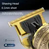 Haar Trimmer Elektrische haar Clipper Trimmer Retro Shaver Skull Shaving Cutting Machine Dual Titanium Washable Blade 0,1 mm 15 keer Q240427