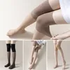 Donne calzini 1 pazie casual sopra il ginocchio creativo trasparente trasparente overknee semplice semplice elegante calza di vitello anti gancio