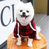 Dog Apparel 5XL Dog Clothes Plaid Coat Pet Hoodie Pocket Sweater For Small Large Dogs Clothes French dog Pet Clothing Golden Retriever d240426