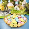 زخرفة الحفلات زخرفية البيض عيد الفصح الملونة ديكور متنوع لبيض صيد الحدث الأطفال