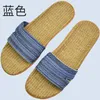 Slippers Linen São de verão Sandals internas Sandálias masculinas Mulheres unissex primavera e outono casais que aterrissam convidados linho sem deslizamento