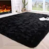 Carpets 1pc Fluffy Area Rug Black Shag Area Rugs Extra Soft And Shaggy Carpets Indoor Fuzzy Rugs For Bedroom Living Room Home Rug