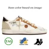 Autentisk OG Original Italien varumärke handgjorda ggdg bollstjärna designer casual skor låg mocka läder gyllene goode sneakers lyx kvinnor plattform vintage tränare