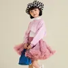 Baby Girls Tiulle Tutu Balet Balet Tancerz Pettispyrt Fluffy Child Balet Umiejętności Party Dance Księżniczki Tiul Costume 1-10Y 240424