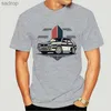 T-shirts masculins 2024 New Mens Leisure Hip Hop Hip Hop Integrated Rally Car Imprimer T-shirt Rally Race Mens Ultra Fine T-shirtxw