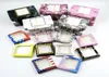 100pcs a lot false eyelash packaging Square paper box many styles and colors for option lash cases 25 mm mink eyelashe with tray p6168444