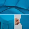 Lycra Wedding Chair Cover Party Decoration Spandex With Skirt Pleated Use Elastic Stretch Dining Luxury Birthday el Banquet 240422