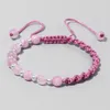 Bracelets de charme bracelet en pierre naturelle multicolore Bracelet tressé 6 mm perles angelite femmes élégantes bijoux réglables Brangle