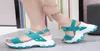 Sandálias de verão mulheres plataforma de malha respirável esportes de moda branca 11 cm saltos altos saltos altos sapatos de pai casual ao ar livre8552099