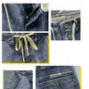 Jeans maschile Nuova primavera/estate coreana maschile di lusso di lusso merci elastiche per elastiche per lavare i pantaloni da jogging di abbigliamento da jogging q240427
