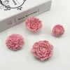 Formy 3D Rose Flower Forms DIY Giper Praca gliniana dziewica miękka silikonowa kremówka ciasto pleśń