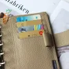 Backpack Ox Knight Mini A7 Notebook mit 1925 mm Silberringe Kieselmaskel Leder Week Planer Organizer Journey Diary Sketchbook