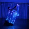 Abbigliamento da palcoscenico da 2 metri a LED SCARF Belly Dancing Costume Nightclub PERSPEZIONE PER ASSPEZIONE ALIMENTO ABBIGLIAMENTO CAMBIAMENTO CAMOLO SCOLLA