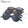 Sonnenbrille Zenottic 2-in-1-verschreibungspflichtige Sonnenbrille magnetischer Clip auf optische polarisierte Gläser-Rahmen für Männer-Myopie-Sonnenbrillen mit DioDesxw geeignet