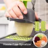 Outils Multifonction Végétal Cutter en acier Blade Pouleuse Slicer Fruit Peeler Dics Diclades Clost Chopper Hopper Cuisine Gadgets