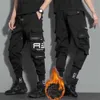 Men's Pants Mens cargo pants with multiple pockets and drawstring Trousers outdoor mens sports pants mens hip-hop jogging pantsL2404