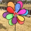 Dekorativa figurer Practical Wind Spinner Windmill 1 PCS alla tillfällen Black Edge Colorful Liten Easy Borttagning och installation