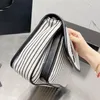 10A Fashion Canvas White Bag Chain Messenger Handbag Wallet Black And Bags Stripes Handbags Purse Crossbody Flap Silver Envelope Should Hgnj