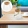 Vaser 2 datorer Eco Bottle Lotus Flower Decor Hydroponics Vase Planter Home Desktop Decoration Wood Glass Office