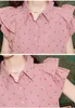 Camicette da donna Summer Sweet Polka Dot Pink Bluse For Women corean Fashion Butterfly Casht Chave Cash Tops sciolto Office elegante ol