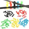 Teile 10pcs/Set S Schnalle Bike Bike Bike Mailleur Shift Clips Schnalle Kabelleitungsrohr Rotatable MTB Bremslinie Clip Ring Clasp