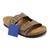 Designer Birkinstockly Sandals Bostons Clogs Birkes Slippers Flats Sandals Mules Cork Slides Top Leather Buckle Strap Men Women Outdoor Beach Shoes Sliders 169