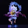 Action Toy Figures 10cm Integrated Luffy Animation GEAR5 Sun God Nika Luffy Action Picture PVC Series Model Doll Toy Childrens Birthday GiftL2403