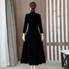 Casual Dresses Slimming Dress Stylish Women's Winter Elegant A-Line Design Warm Soft Pullover For Proms Parties Evening Events Stand-Up