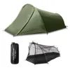 2 Personen Camping -Zelt im Freien Zelte Wasserdichtes Sommerstrandzelt zum Campingrad -Wanderungs -Muntainering -Fischen 240412