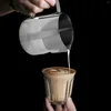 Mugs Milk Frothing Pitcher 350Ml (12Oz)Steaming Pitchers Stainless Steel Coffee Cappuccino Latte Art Barista Steam M