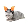 Cat Costumes Dog Headwear Eye-catching Pet Hat Polyester Enhance Atmosphere Excellent Bat Wings Headgear Ornament