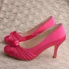 Kledingschoenen 23 kleuren rond teen dames hoge hakken in roze bruiloft bruidsmeisje prom