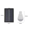 5V 15W 300LM Potencia de energía solar Lámpara exterior USB Bombilla LED Bulbo LED para la carpa de jardín al aire libre para acampar la carpa