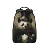 Sırt Çantası Panda Öğrenci Unisex Mystic Gotik Büyük Sırt Çantaları Polyester Güzel Lise Çantaları Egzersiz Özel Sırtı