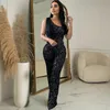 jesais Womens Jumpsuits Rompers Luxury Sequin Sleeveless One Shoulder Sequin Jumpsuit Overalls Night Club Birthday Outifts